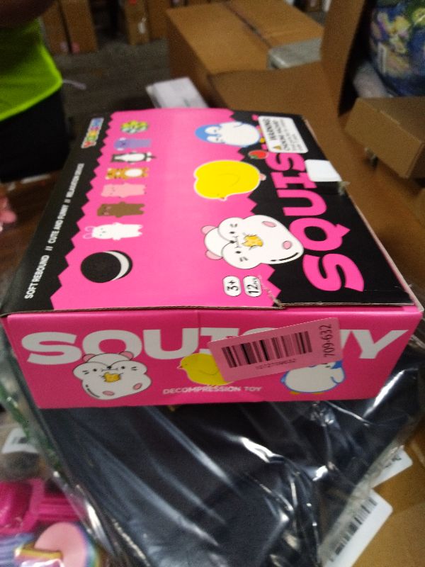 Photo 1 of 12 Pcs Taba Squishy Toys Pack Include (1 Strawberry,1 Cat Paw,1 Cookie,1 Hamster,1 Chick,1 Penguin,6 Mochi) Cute Taba Sensory Stress Relief Toys,Squishy Fidget Toys Adults,Party Favors Gifts for Kids