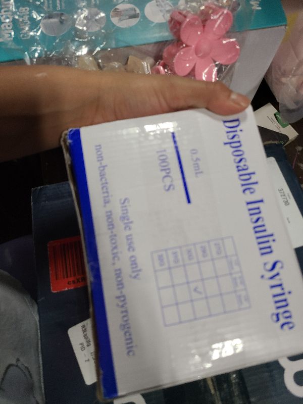 Photo 1 of 0.5ml/cc 30G 5/16 Inch Syringes, Scientific Lab Syringe, Individually Wrapped, Pack of 100