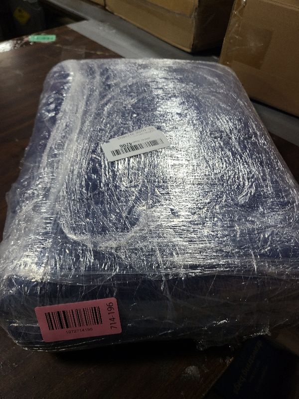 Photo 1 of 1 Pack Moving Blankets Heavy Duty 80"x72" Quilted Packing Blankets for Moving Furniture Padded Shipping Furniture Mover Blue