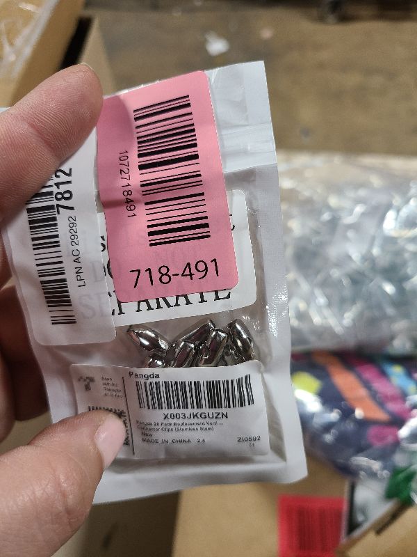 Photo 1 of 20 Pcs Vertical Chain Connector for Roman Blinds Replacement Clips for Chain and Cord(Stainless Steel,Stylish)
