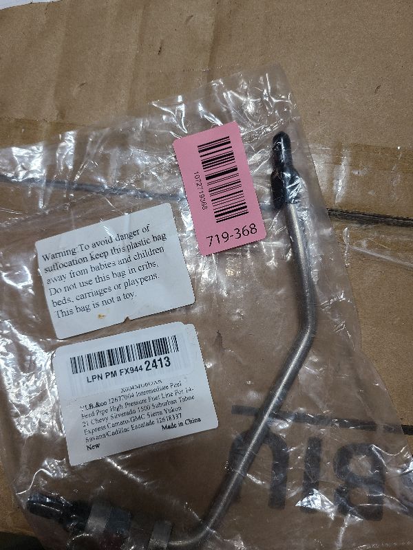 Photo 1 of 12677004 Intermediate Fuel Feed Pipe, High Pressure Fuel Line (Pump To Rail) Compatible with Chevy Silverado Suburban Tahoe Express GMC Sierra Yukon Savana Cadillac Escalade 2014-2021, 12618337