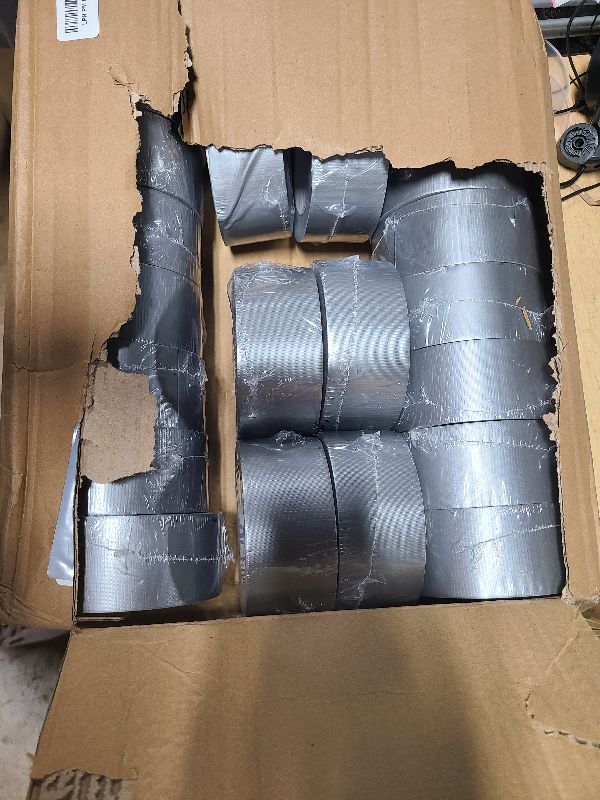 Photo 1 of 22 Pack Silver Duct Tape Bulk, 2 inch X 660 Yards, Heavy Duty Waterproof, Strong No Residue All-Weather Duct Tape, Tear by Hand, Multi-Use for Indoor & Outdoor Repairs, Industrial, Professional Use
