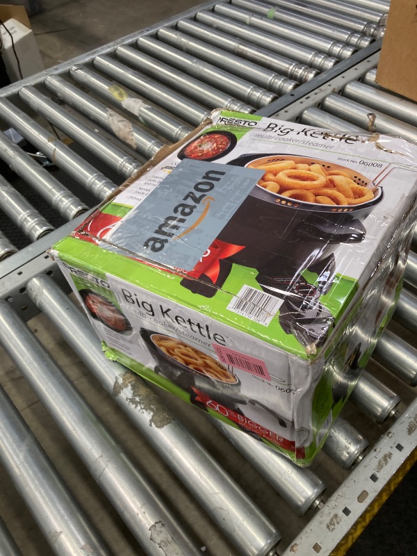 Photo 1 of **DAMAGED POWER PLUG***Presto 8-Quart Big Kettle, Steamer and Deep Fryer Multi-Cooker, Black