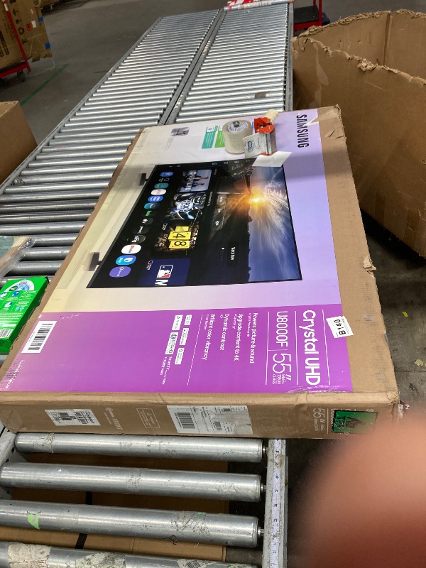 Photo 1 of ****It's used and it's broken, it doesn't work***Samsung 55-Inch Class Crystal UHD U8000F 4K Smart TV (2025 Model) Endless Free Content, Crystal Processor 4K, MetalStream Design, Knox Security, Compatible with Alexa