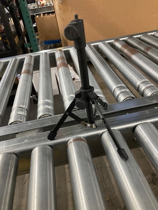 Photo 1 of ***MISSING MIC CLIP HOLDER*** Desk Mic Stand, JCWINY Portable Foldable Microphone Tripod Adjustable Table Microphone Stand for Blue Yeti Snowball Spark and Other Dynamic Microphones