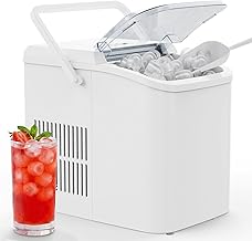 Photo 1 of **PARTS ONLY***Smug Ice Makers Countertop with Handle, Portable Ice Machine, 9 Bullet Ice Cubes in 6 Mins, 26lbs in 24Hrs, Auto-Cleaning, with Basket and Scoop, for Home, Kitchen, RV, Camping, White