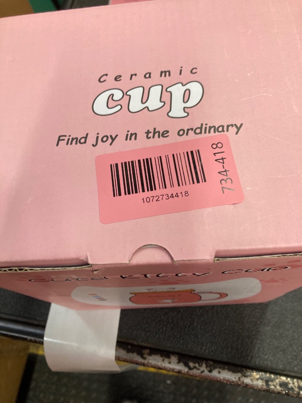 Photo 1 of ***MISSING MUG WARMER -SELLING AS IS *** Bsigo Cute Cat Mug Set for Home & Office, Beverage Tea or Coffee Cup Warmer with 3-Temp Settings, 8H Auto Shut Off, Pink