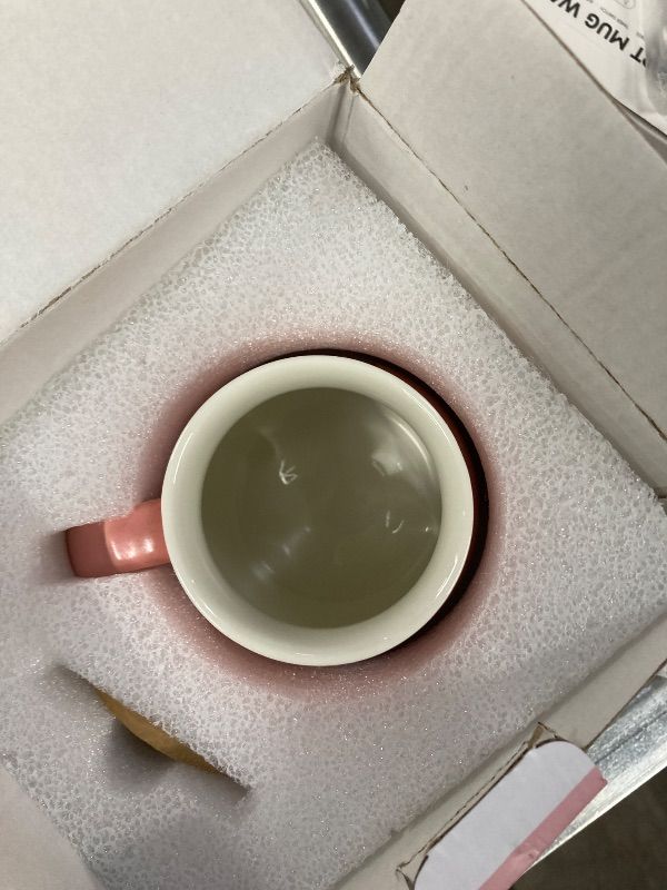 Photo 1 of ***MISSING MUG WARMER -SELLING AS IS *** Bsigo Cute Cat Mug Set for Home & Office, Beverage Tea or Coffee Cup Warmer with 3-Temp Settings, 8H Auto Shut Off, Pink