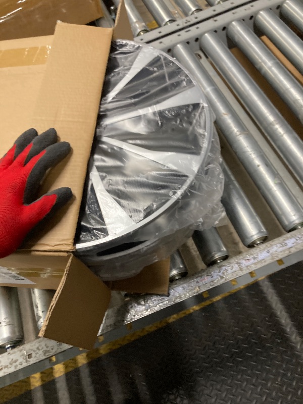 Photo 1 of ***1 IS BROKEN***Hubcaps Wheel Covers Replacement R14 Size Hub Cap Universal-Fit Steel Wheel Rim Caps ABS Tire Cover Snap on Most Car Truck SUV Sedan -Set of 4?14-inch?Silver-Black?***1 IS BROKEN***