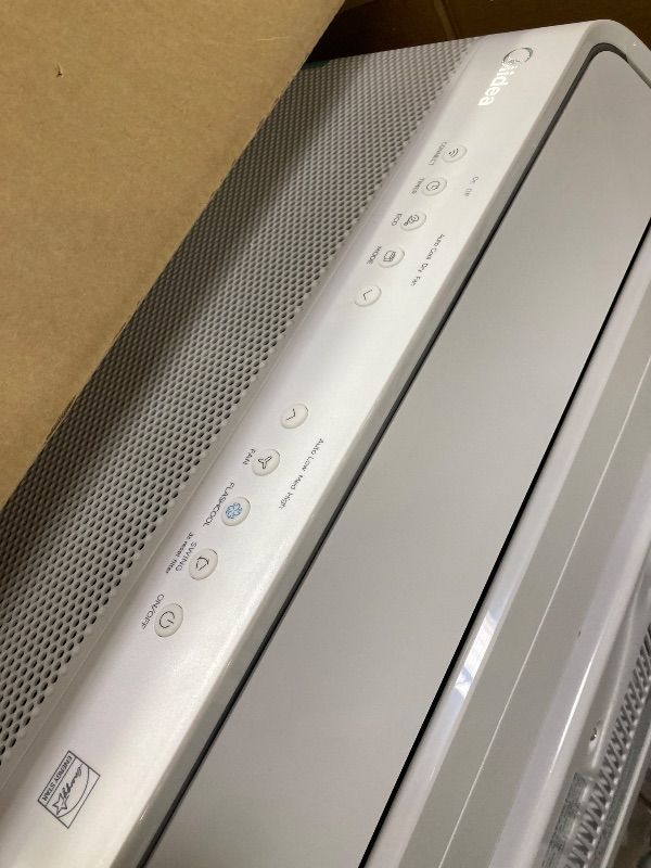 Photo 1 of ***DAMAGED -BOTTOM CORNER DENT/BENT INWARD***SELLING AS IS *** Midea 6,000 BTU U Shaped Smart Inverter Window Air Conditioner - Cools 250 Sq Ft, Ultra Quiet with Open Window Operation - Alexa/Google Assistant Compatible, 37% Energy Savings, Remote (2026 E