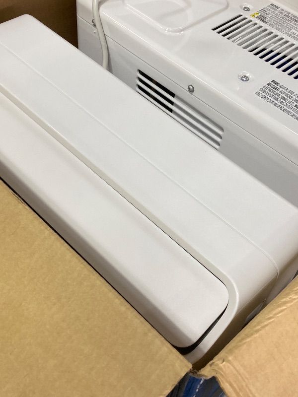Photo 1 of ***DAMAGED -BOTTOM CORNER DENT/BENT INWARD***SELLING AS IS *** Midea 6,000 BTU U Shaped Smart Inverter Window Air Conditioner - Cools 250 Sq Ft, Ultra Quiet with Open Window Operation - Alexa/Google Assistant Compatible, 37% Energy Savings, Remote (2026 E