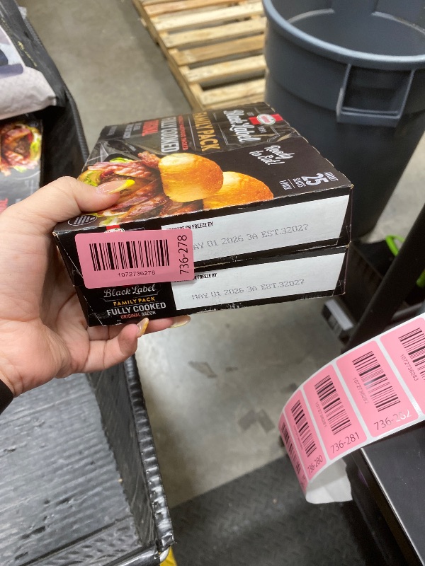 Photo 1 of *****2 PACK*****HORMEL BLACK LABEL Thick Cut Bacon, Fully Cooked Bacon, Gluten-Free Snacks, Family Pack - 6.3oz