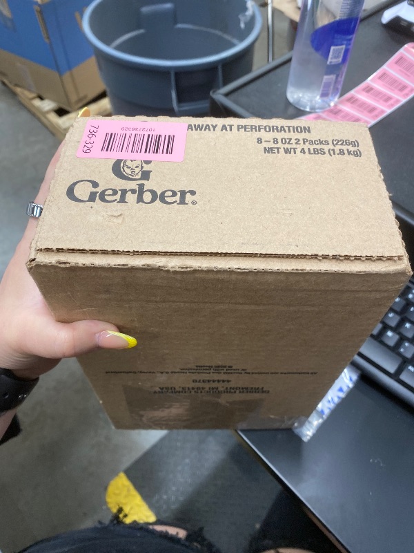Photo 1 of *****EXP 28/FEB/27***** Gerber Stage 2 Baby Food, Pear Puree Tub, No Artificial Colors or Flavors, Baby Puree, 16-Pack