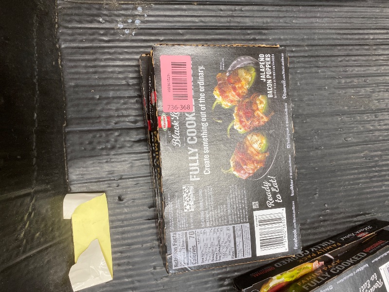 Photo 1 of *******2 PACK***** HORMEL BLACK LABEL Thick Cut Bacon, Fully Cooked Bacon, Gluten-Free Snacks, Family Pack - 6.3oz