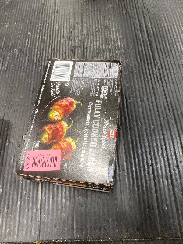 Photo 1 of ******2 PACK*******HORMEL BLACK LABEL Thick Cut Bacon, Fully Cooked Bacon, Gluten-Free Snacks, Family Pack - 6.3oz