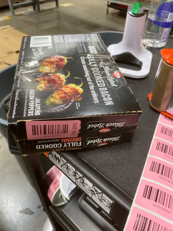 Photo 1 of ******* 2 PACK****** HORMEL BLACK LABEL Thick Cut Bacon, Fully Cooked Bacon, Gluten-Free Snacks, Family Pack - 6.3oz
