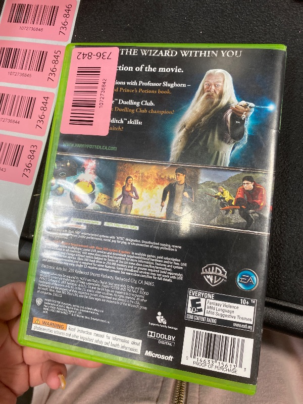 Photo 1 of **** NO RETURN***** NO REFUND***** Harry Potter and the Half Blood Prince - Xbox 360