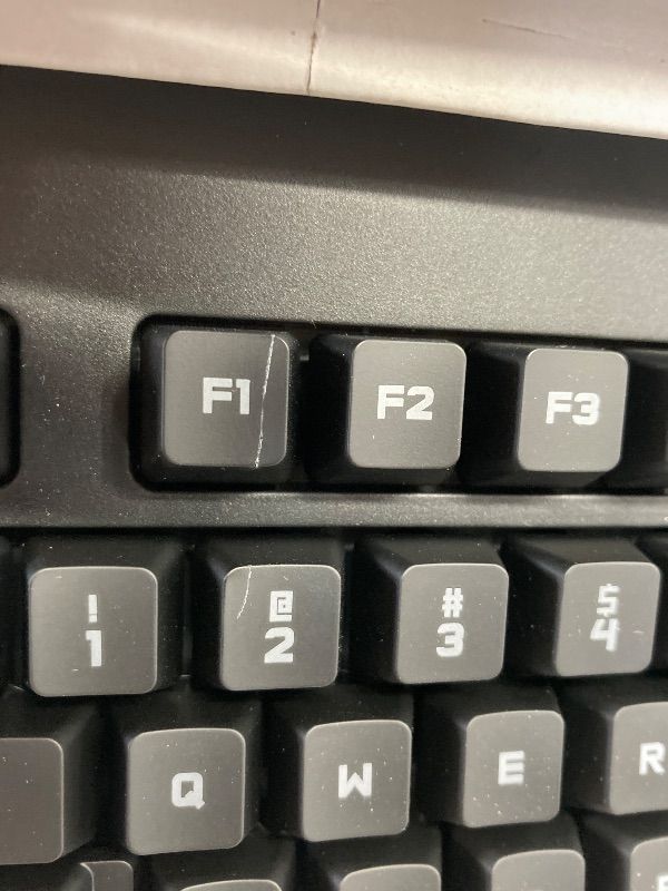 Photo 1 of ***LIGHT CUTS INTO KEYBOARD*SEE PICS***Logitech G213 Prodigy Gaming Keyboard - Wired RGB Backlit Keyboard with Mech-Dome Keys, Palm Rest, Adjustable Feet, Media Controls, USB, Compatible with Windows – Black***LIGHT CUTS INTO KEYBOARD*SEE PICS***