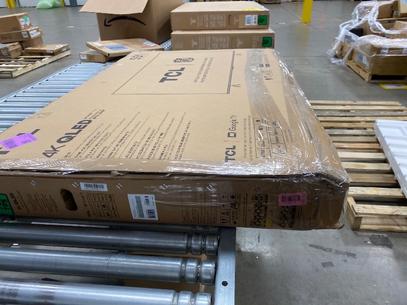 Photo 1 of ***** NO REFUND ***** NO RETURN*****  TCL 55 Inch Class T7 Series | 4K QLED HDR | 55T7, 2025 Model | 120HZ Refresh Rate High Brightness Smart Google TV Dolby Atmos Audio | Voice Remote Alexa Gaming Streaming Television