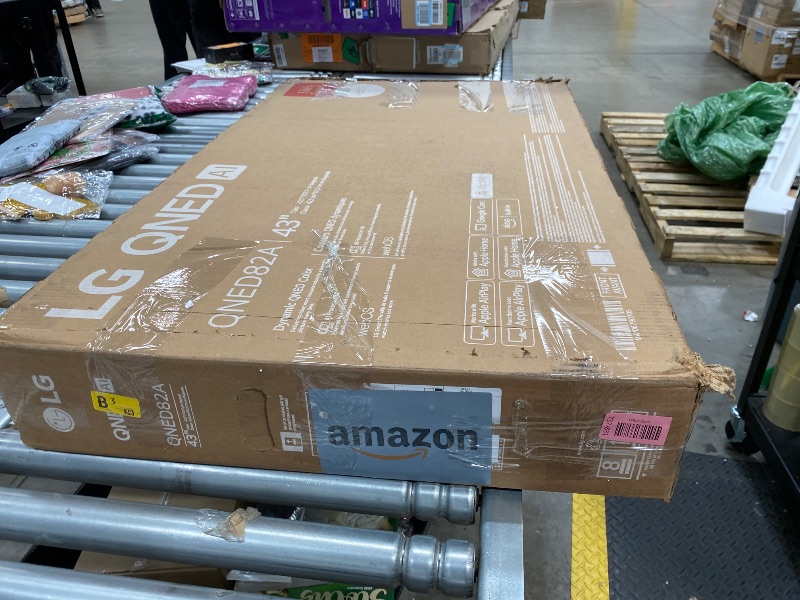 Photo 1 of ****** NO RETURN***** NO REFUND****** LG 43-Inch Class QNED AI 4K QNED82A Series Smart TV w/AI Sound, HDR10, 4K Super Upscaling, Filmmaker Mode, Wow Orchestra, Alexa Built-in (43QNED82AUA, 2025)