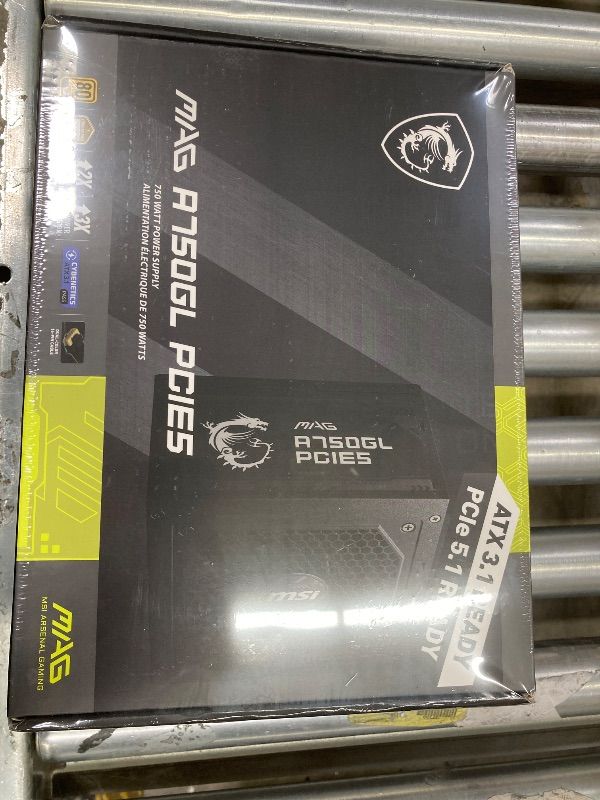 Photo 1 of **FACTORY SEALED**MSI MAG A750GL PCIE5 - EU Cord