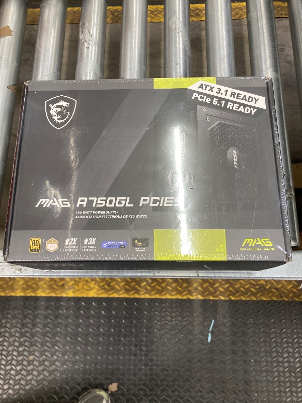 Photo 1 of **FACTORY SEALED**MSI MAG A750GL PCIE5 - EU Cord