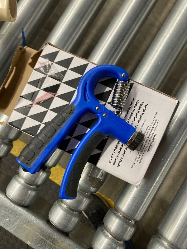 Photo 1 of ***MISSING PIECES -SELLING AS IS *** FitBeast Hand Grip Strengthener Workout (1 Pack), 1 Forearm Grip Adjustable Resistance Hand Gripper, Dark Blue