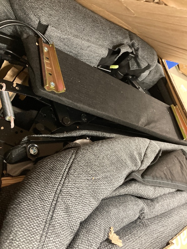 Photo 1 of ***Power / remote cord pulled out of socket..***DUMOS Power Lift Recliner Chair with Vibration Massage and Heat for Elderly, Ergonomic Overstuffed Breathable Fabric Reclining Chair with 3 Pockets, Remote Control, Living Room, Bedroom, Grey***Power / remot