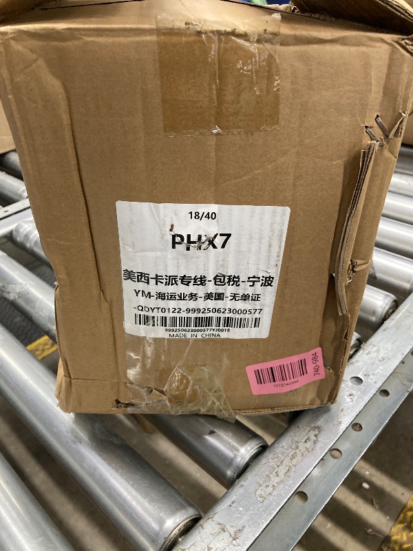 Photo 1 of (2 Pack) RRQ 8 Inch Caster Wheels, Pneumatic Rigid Caster Wheels with Zinc Top Plate for Cart, Dolly, Trolley, Workbench and Wagon, All Terrain Casters, Black Rubber Wheels, 590 Lbs Total Capacity