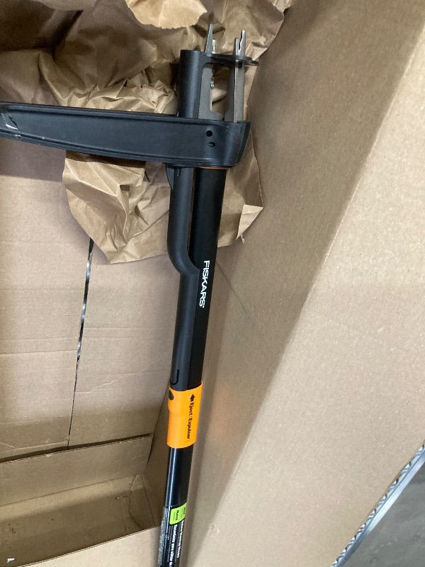 Photo 1 of **MISSING HANDLE CAP***Fiskars 4-Claw Stand Up Weed Puller Tool, Gardening Hand Weeding Tool with 39" Long Ergonomic Handle with Easy-Eject Mechanism