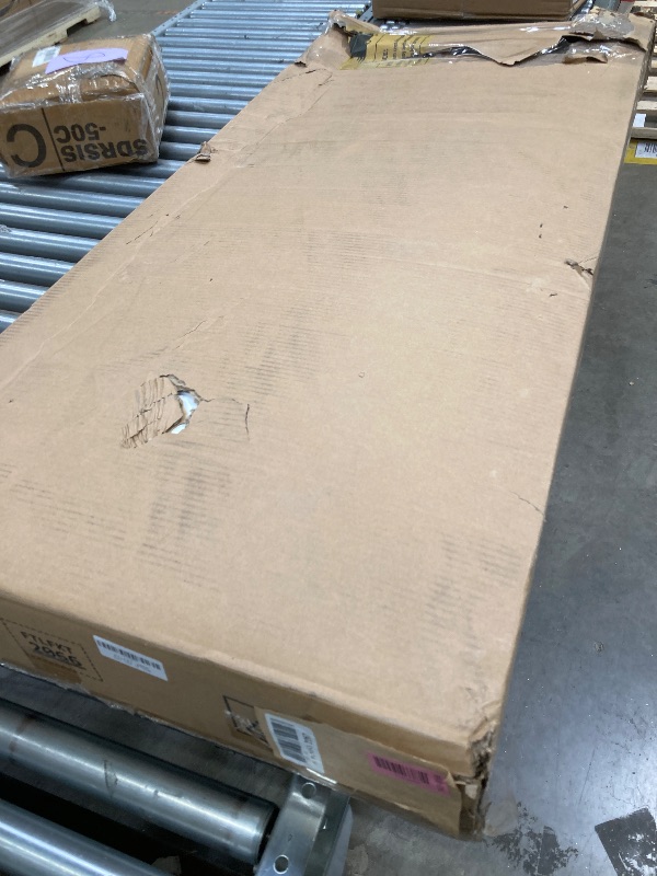 Photo 1 of ***No hardware***YITAHOME 53 inch Large Rolling Kitchen Island with Trash Can Storage Cabinet, Portable Mobile Islands Table Long Floating Movable w Wheels Cabinet for 13 Gallon Garbage Bin 2 Drawer, White Oak***No hardware***