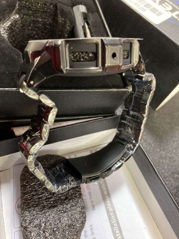 Photo 1 of ***NOT THE WATCH FACE*JUST THE WATCH BAND***BAITEYOU Stainless Steel Band with Case Compatible with Samsung Galaxy Watch 5 pro 45mm Bands, Protective Metal Case Cover and Band for Galaxy Watch 5 pro 45mm for Men (Black)***NOT THE WATCH FACE*JUST THE WATCH