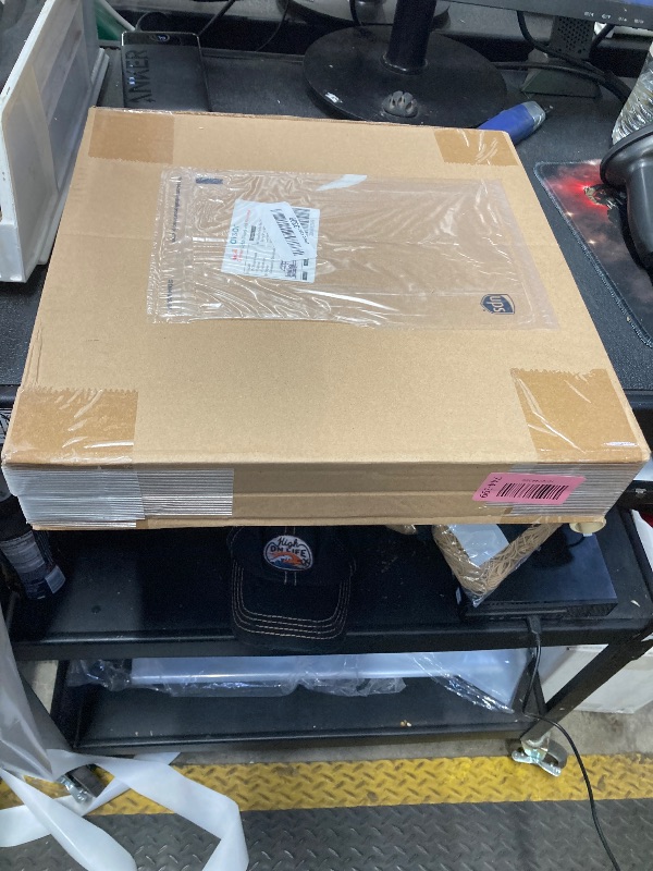 Photo 1 of ***PLUG MISSING***Ovsor 14" LED Light Up Car Wreath - 24 Color Pre-Lit, RGB LED Christmas Wreath for Car Truck SUV Decorations***PLUG MISSING***