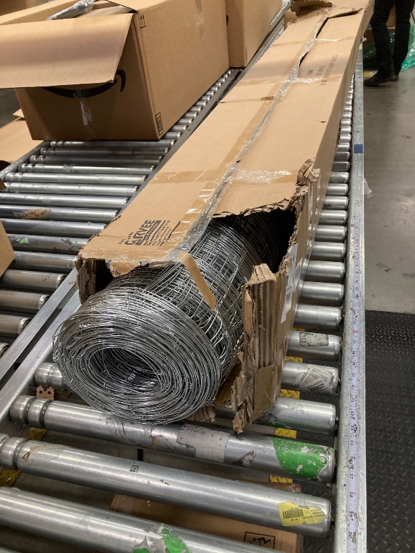 Photo 1 of ? Farm Fence, 6Ft x 328Ft Galvanized Wire Fencing, Goat Cattle Deer Livestock Fence, Heavy Zinc Goat Fences for Goat Deer Yard Livestock Protection