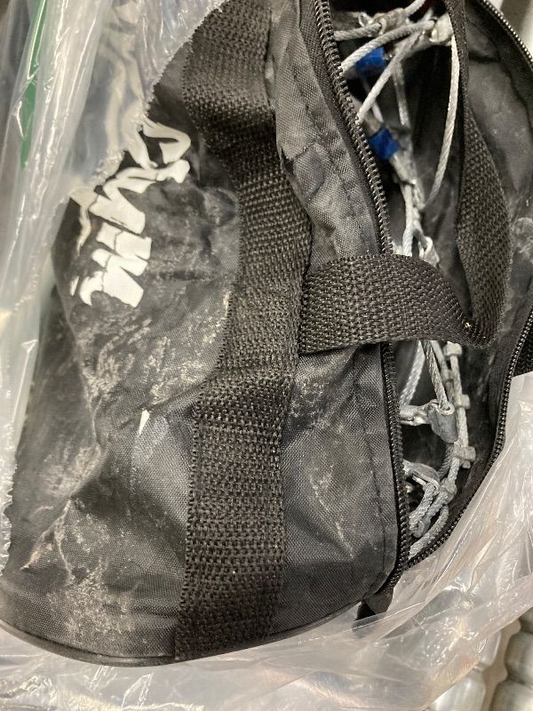Photo 1 of ***USED, CARRY BAG DAMAGE -SELLING AS IS*** Snow Chains for Car Tires, Tire Chains for Passenger Cars, Sedan, SUVs, Quick Fit & Easy Installation, Portable Reusable Emergency Tire Traction Chain, (HP1042)