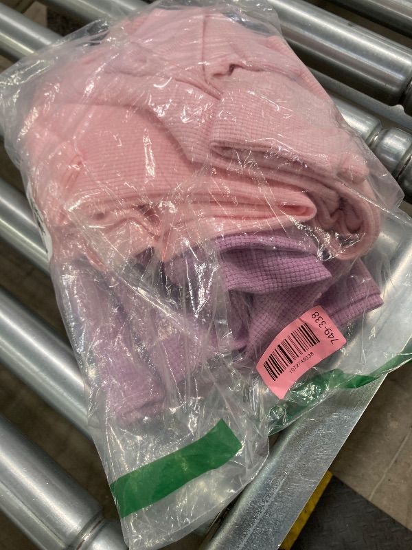 Photo 1 of ***MISSING ONE SET -SELLING AS IS *** Resinta 2 Sets Girls Waffle Thermal Underwear Set Winter Waffle Cotton Thermal Top and Bottom Long Johns Warm Base Layer