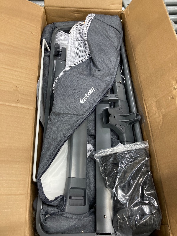 Photo 1 of  Bassinet Bedside Sleeper, Portable, Breathable, Adjustable Baby Bedside Bassinet for Peaceful Nights, Light Grey