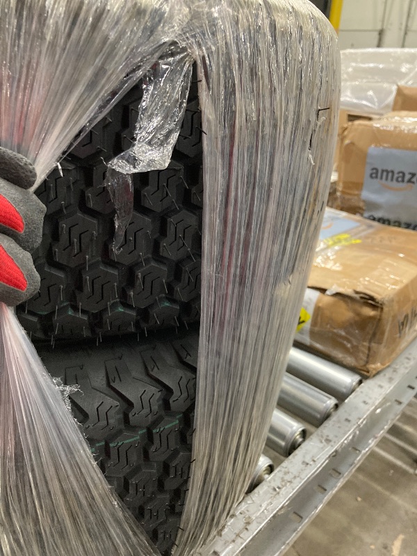 Photo 1 of (2-Pack) 18" Tubeless Tires On Rims - 18x8.5-8 Tire and Wheel Assemblies - 4-Lug 4" Center - 2.83" Center Bore - Load Range B Max Tire Weight of 815 Lbs - Compatible with Alumacraft Boat Trailers