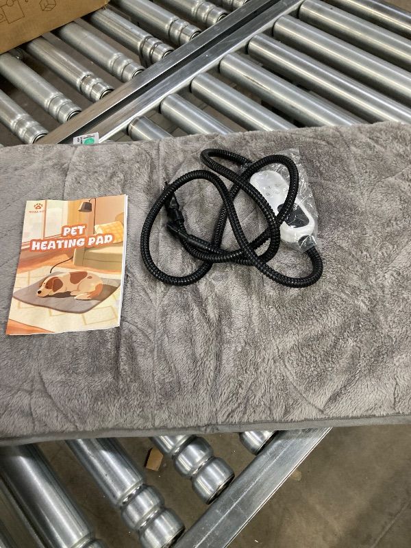 Photo 1 of **NO POWER PLUG***Mora Pets Dog Heating Pad Heated Cat Bed 9 Adjustable Temperature Pet Warming Mat with Timer Auto Power Off Waterproof Heated Pet Blanket 28 Inch for Cats and Dogs Indoor