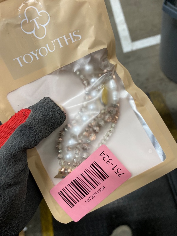 Photo 1 of ****Different from picture** TOYOUTHS Braided Magnetic Band Compatible with Apple Watch Bands 42/41/40/38mm Women Men, Dressy Celtic Metal Fancy Stretchy Elastic Bracelet Strap for iWatch Series 11 10 9 8 7 6 5 4 SE 3 2 1