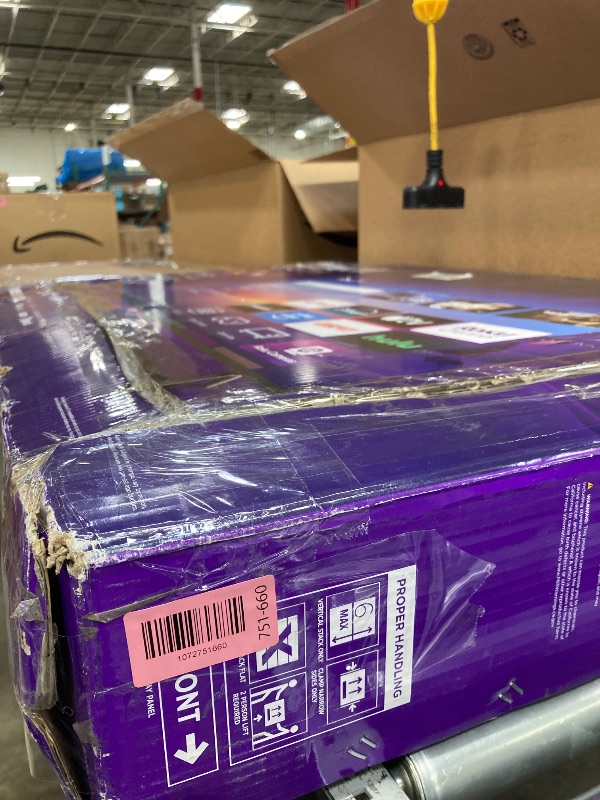 Photo 1 of ***NO RETURN. NO REFUND***Roku Smart TV – 50-Inch Select Series, 4K HDR TV – RokuTV with Enhanced Voice Remote – Flat Screen LED Television with Wi-Fi for Streaming Live Local News, Sports, Family Entertainment