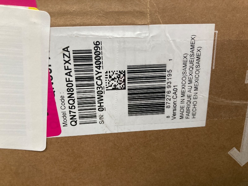Photo 1 of ***NO RETURN. NO REFUND***Samsung 75-Inch Class Neo QLED 4K QN80F Series, Vision AI, Mini LED Smart TV (2025 Model, 75QN80F) Neo Quantum HDR, Object Tracking Sound Lite w/Dolby Atmos, NQ4 AI Gen2 Processor, Alexa Built-in