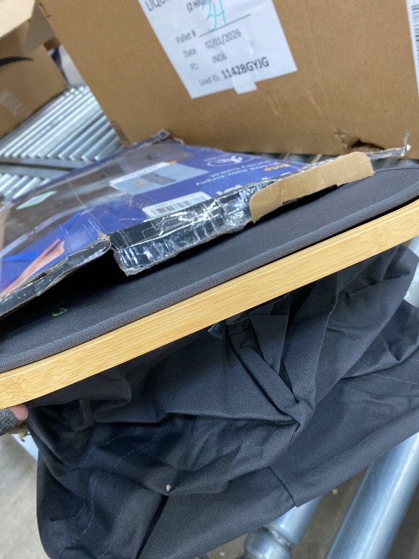 Photo 1 of ***MISSING PIECES -SELLING AS PARTS ONLY*** Joseph Joseph Tota 90 liter/23.8 gallon Laundry Hamper Separation Basket with lid, 2 Removable Washing Bags with Handles - Black  ***BOX RIPPED/TORN***