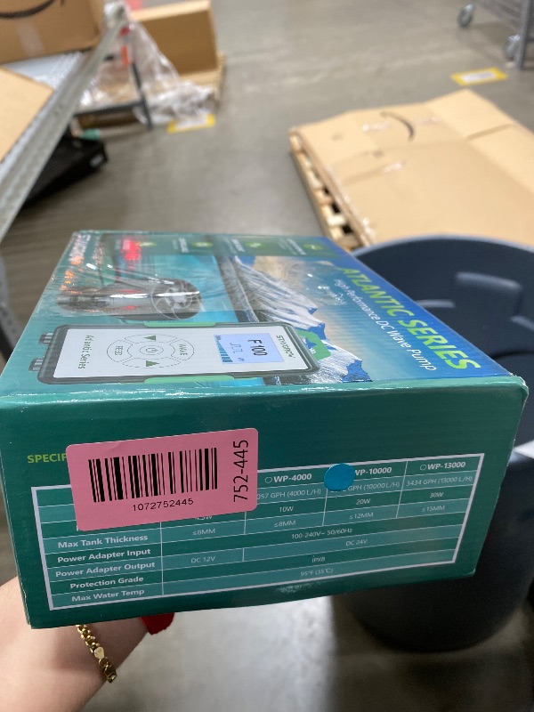 Photo 1 of ***MISSING PARTS -SELLING AS IS*** STAYGROW Wave Maker for Aquarium, DC 24V 20W 2642 GPH (10000 L/H) Powerhead, Powerful Quiet Controllable Wave Pump for Fresh Saltwater Marine Reef Tank