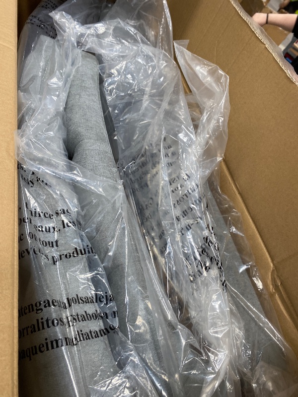 Photo 1 of ****ONLY 2 PCS****COLAMY Button Tufted Dining Chairs Set , Parsons Upholstered Fabric Dining Room Chairs Kitchen Chairs with Wood Legs and Padded Seat, Light Grey