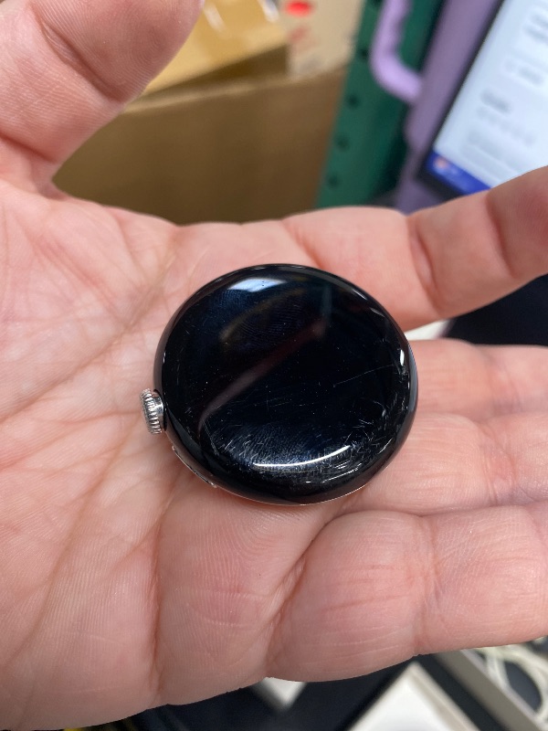 Photo 1 of ** Watch is locked**Google Pixel Watch 3 (41mm) 2024 Model - Android Smartwatch, Heart Rate Tracking, Fitbit Advanced Running, Fitness Insights, 24-Hour Battery - Matte Black Aluminum Case - Obsidian Band - Wi-Fi