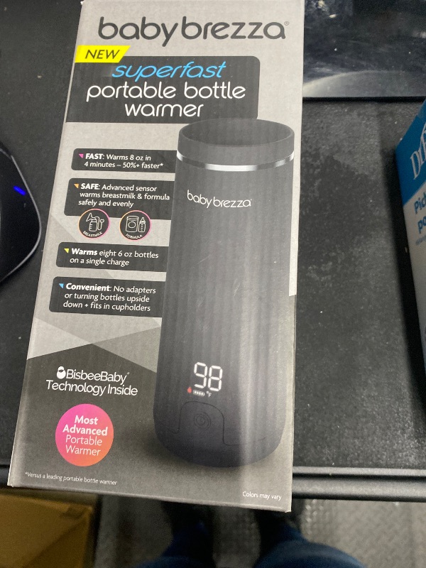 View 2 of **PARTS ONLY**Baby Brezza Portable Warmer – 3X Faster Baby Bottle Warming - Travel Breastmilk and Formula Warmer - Safe, Even Heating - Up to 9oz - No Adapters, Black