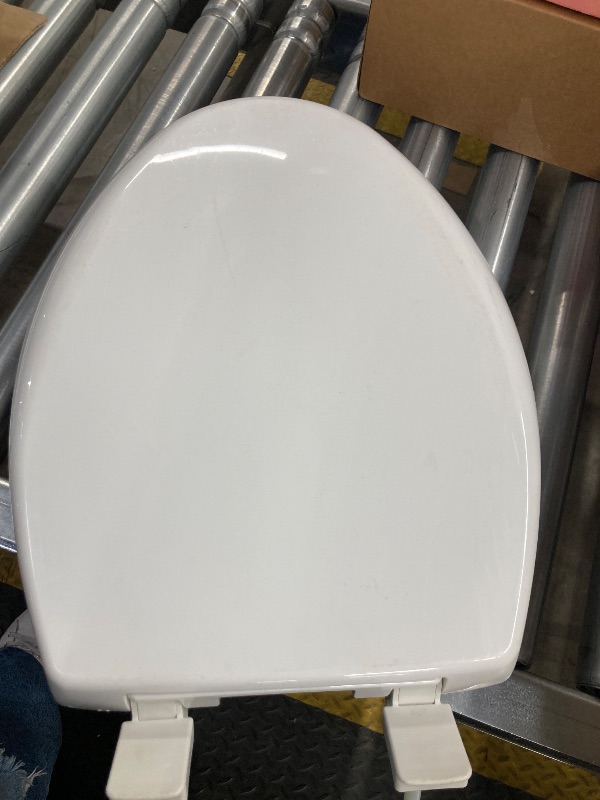 Photo 1 of **MISSING HARDWARE**KOHLER 4636-RL-0 Cachet ReadyLatch Elongated Toilet Seat Slow Close, Soft Close Toilet Seat Quiet Lid, Contoured Grip-Tight Bumpers Installation Hardware, Apartment Essentials, White