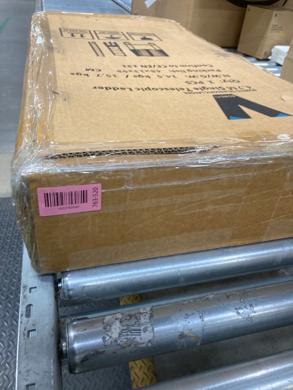 Photo 1 of *Dirty* Telescoping Ladder, 15.5FT Aluminum Collapsible Ladder w/Non-Slip Feet, Telescopic Ladders Heavy Duty Ladder for Household, Outdoor Work 330 lbs Load