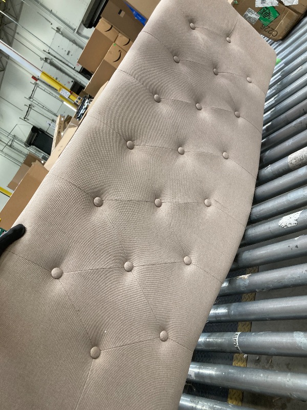 Photo 1 of *Dirty* Beige Headboard, Size Twin/Queen